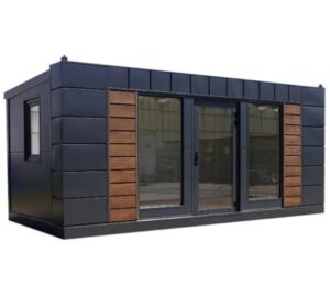Containerhaus Büro 6×3 Meter Modell Stockholm mit Sanitäranlagen und Küche
