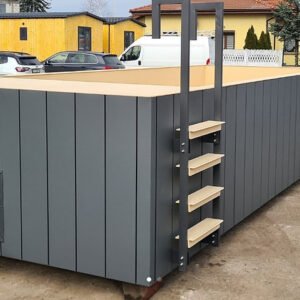 Schwimmbadbehälter aus Polypropylen 6,5 x 2,6 m-Neu