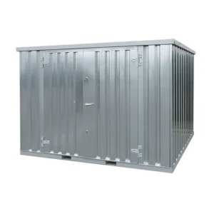 Lagercontainer 4 x 2 Meter – mit Doppeltür an der Längsseite-Neu