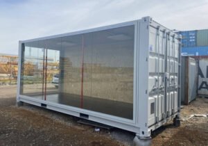 Verglaster Ausstellungscontainer-Neu