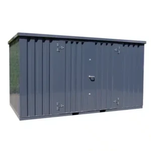 Container 4 x 2 Meter Doppeltür an der Längsseite Anthrazit RAL 7016-Neu