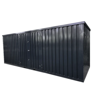 Schwarzer Wechselcontainer 6 x 2 Meter – mit seitlicher Doppeltür 6 Meter-Neu